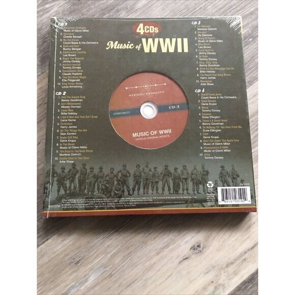 Music Of WWII Box Set by Various Artists CD 2011 4 Discs SEALED - Picture 4 of 5